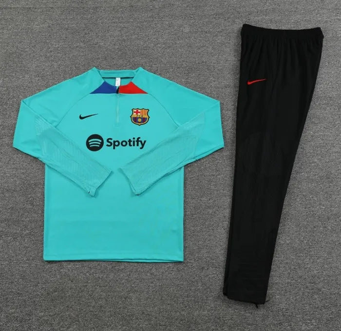 Barcelona 2023/2024 1/4 Zipper Tracksuit Light Blue