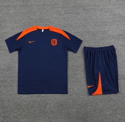 Netherlands 2024 Short Sleeve/Shorts Tracksuit Blue