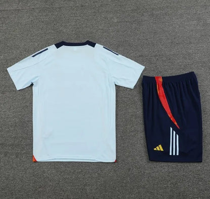 Spain 2024 Short Sleeve/Shorts Tracksuit Blue