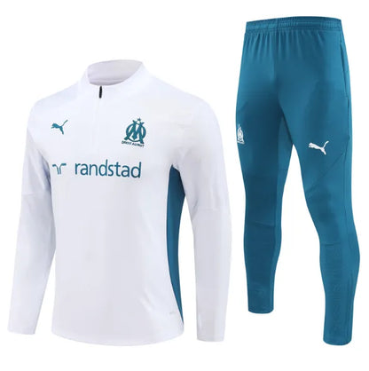 Marseille 2024/2025 Hooded Tracksuit White