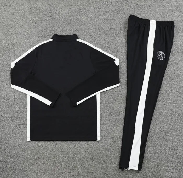 PSG 2023/2024 1/4 Zipper Tracksuit Black