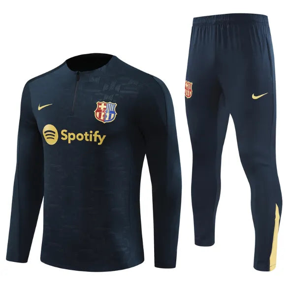 Barcelona 2024/2025 1/4 Zipper Tracksuit Blue