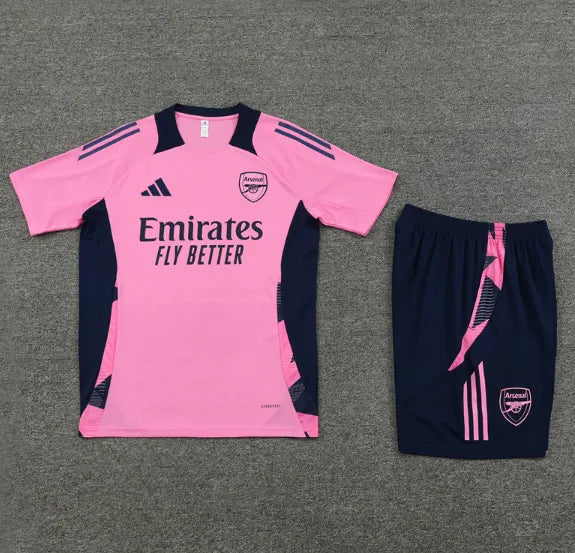 Arsenal 2024/2025 Short Sleeve/Shorts Tracksuit Pink