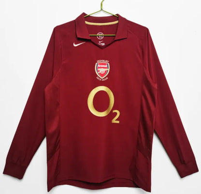 Arsenal 2005/2006 Home Retro Long Sleeve