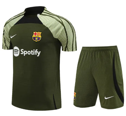 Barcelona 2023/2024 Short Sleeve/Shorts Tracksuit Green