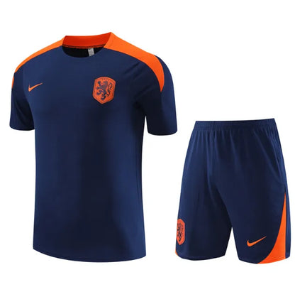 Netherlands 2024 Short Sleeve/Shorts Tracksuit Blue