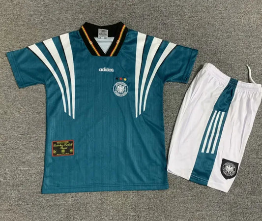 Germany 1996 Away Retro Set Kids