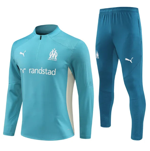 Marseille 2024/2025 Hooded Tracksuit Blue