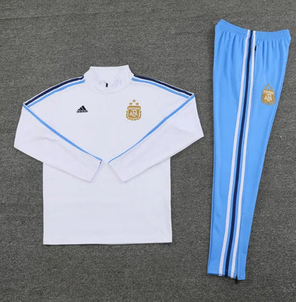 Argentina 2024 1/4 Zipper Tracksuit White