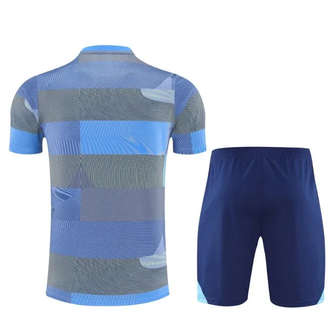 Real Madrid 2024/2025 Kurzarm/Shorts Trainingsanzug Schwarz