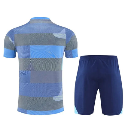 Real Madrid 2024/2025 Kurzarm/Shorts Trainingsanzug Schwarz