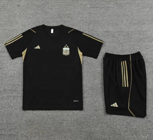 Argentina 2023 Short Sleeve/Shorts Tracksuit Black