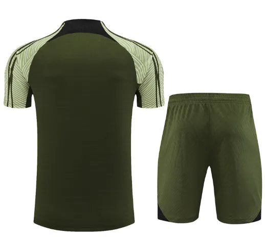 Barcelona 2023/2024 Short Sleeve/Shorts Tracksuit Green