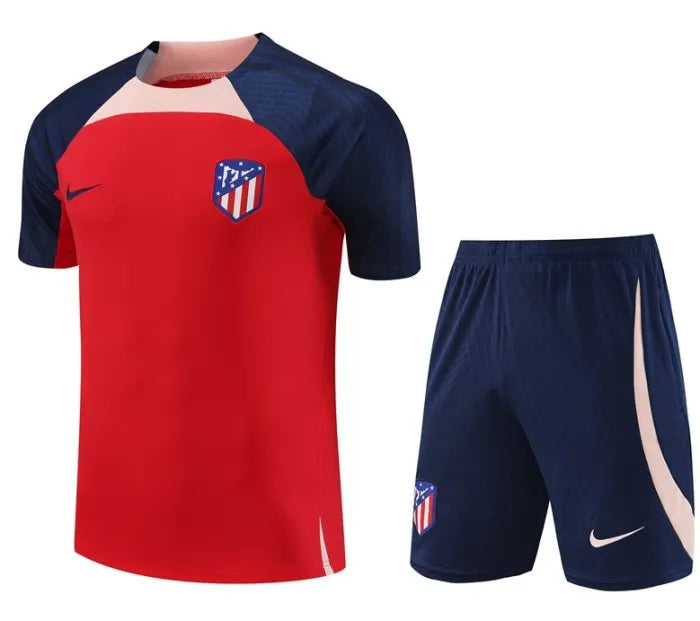 Athletico Madrid 2023/2024 Short Sleeve/Shorts Tracksuit Red