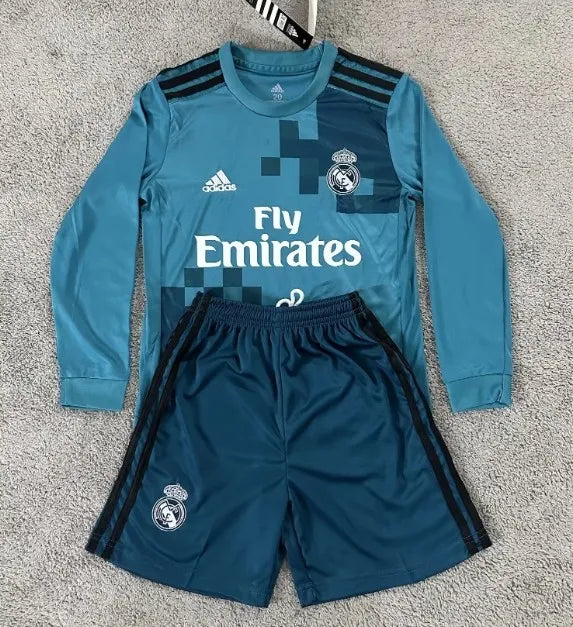 Real Madrid 2017/2018 Third Long Sleeve Set Kids