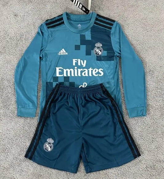 Real Madrid 2017/2018 Third Long Sleeve Set Kids