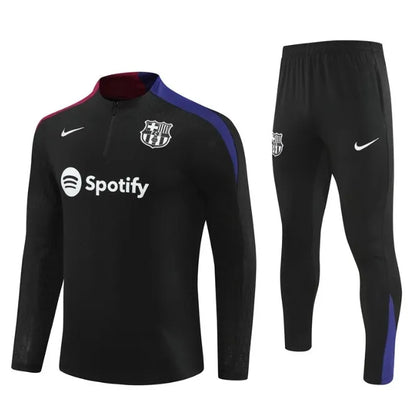 Survêtement Barcelone 2024/2025 1/4 Zip Noir