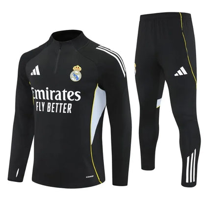 Survêtement zippé 1/4 Real Madrid 2024/2025 Blanc