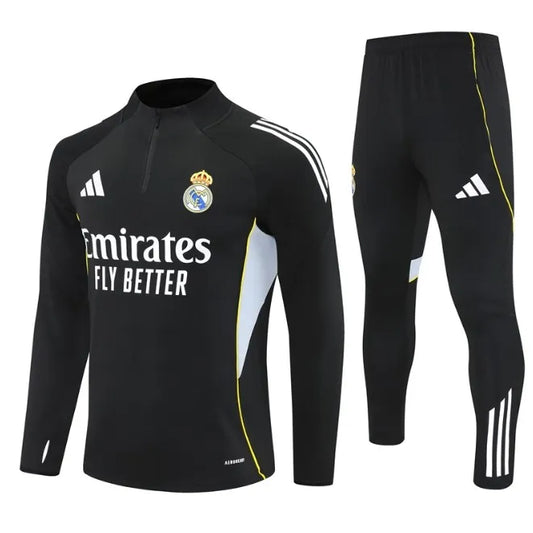 Survêtement zippé 1/4 Real Madrid 2024/2025 Blanc