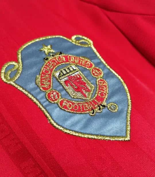 Maillot rétro à manches longues domicile Manchester United 1999/2000