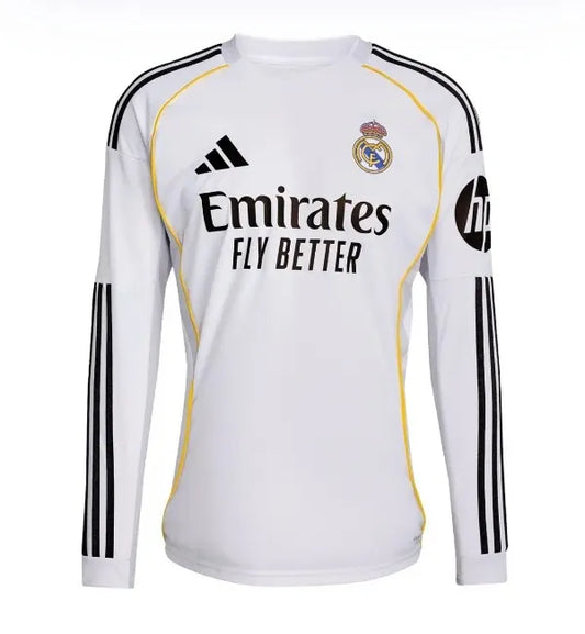 Real Madrid 2025/2026 Home Long Sleeve